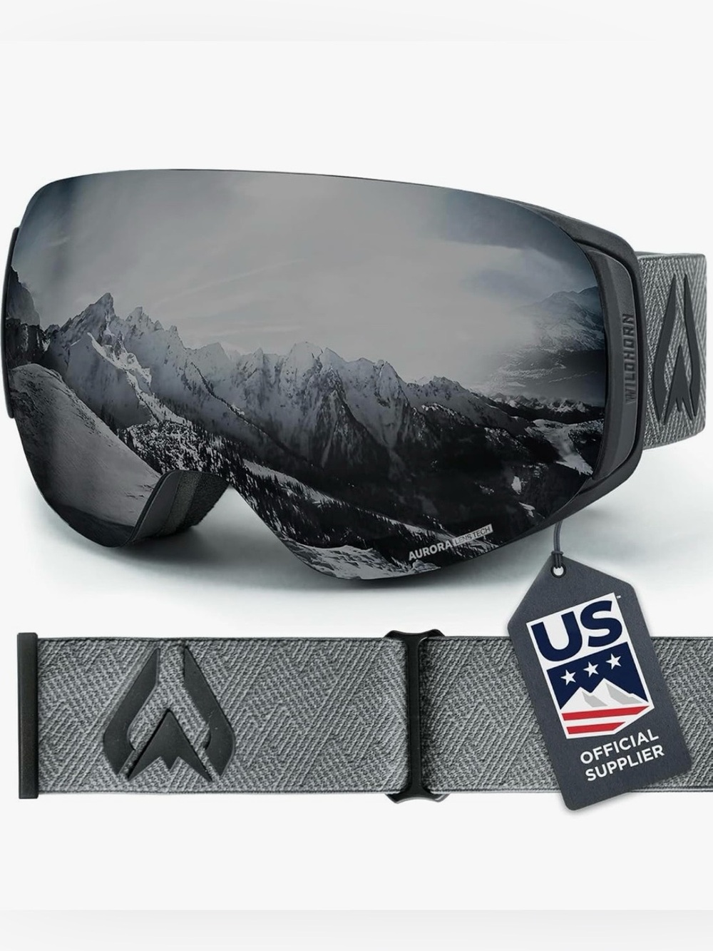 Wildhorn Outfitters Roca Pro Ski Goggles Unisex Anti Fog/scratch Magnetic Lens